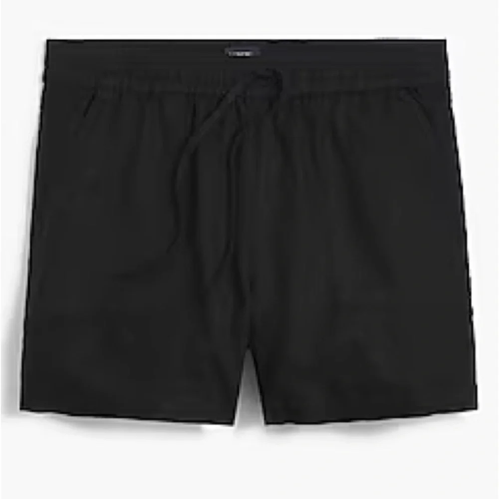 NWT J. Crew Black Drawstring Elastic Waist Shorts XXL Plus Size
